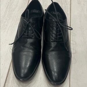 Black Leather Oxford Shoes